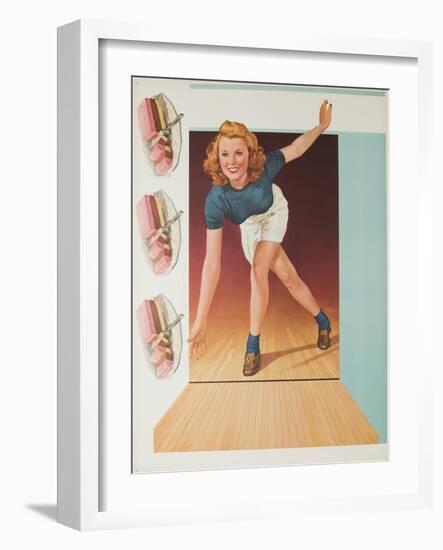 1957 Bowler-null-Framed Giclee Print