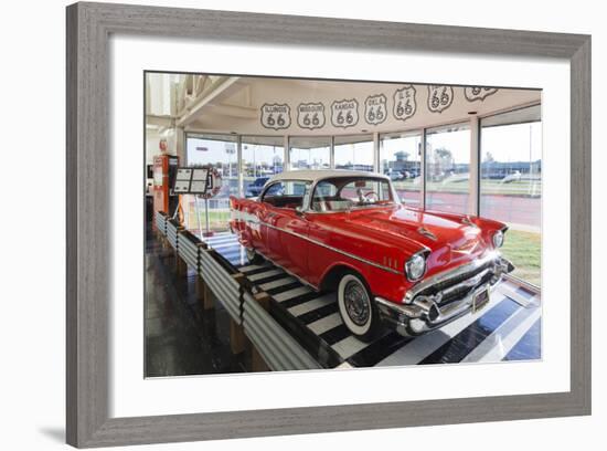 1957 Chevrolet Automobile, Route 66 Museum, Clinton, Oklahoma, USA-Walter Bibikow-Framed Photographic Print