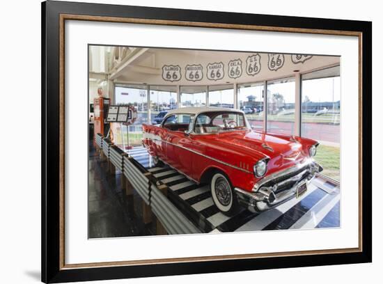 1957 Chevrolet Automobile, Route 66 Museum, Clinton, Oklahoma, USA-Walter Bibikow-Framed Photographic Print