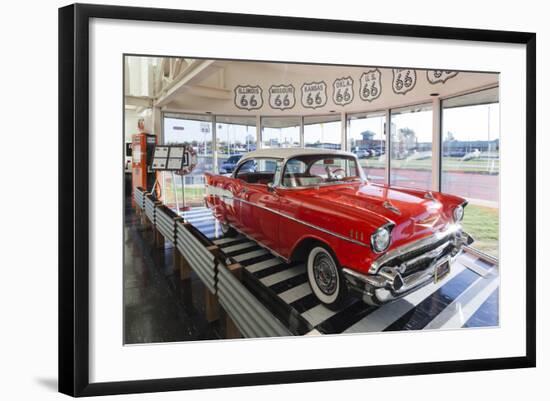 1957 Chevrolet Automobile, Route 66 Museum, Clinton, Oklahoma, USA-Walter Bibikow-Framed Photographic Print