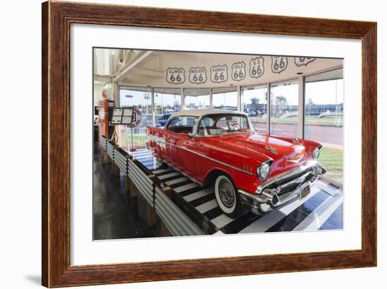 1957 Chevrolet Automobile, Route 66 Museum, Clinton, Oklahoma, USA-Walter Bibikow-Framed Photographic Print