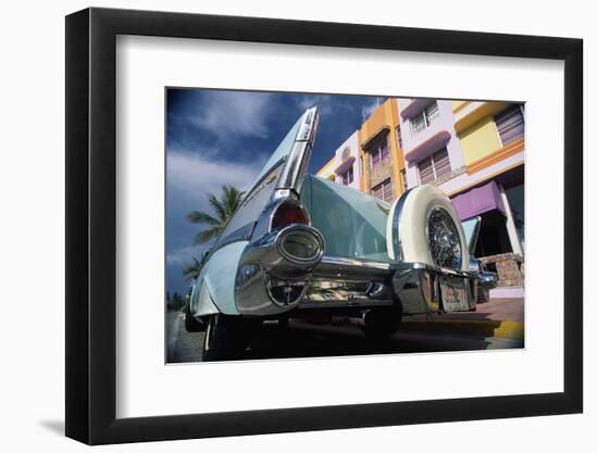 1957 Chevrolet South Beach Miami Fl-null-Framed Photographic Print