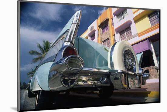 1957 Chevrolet South Beach Miami Fl-null-Mounted Photographic Print