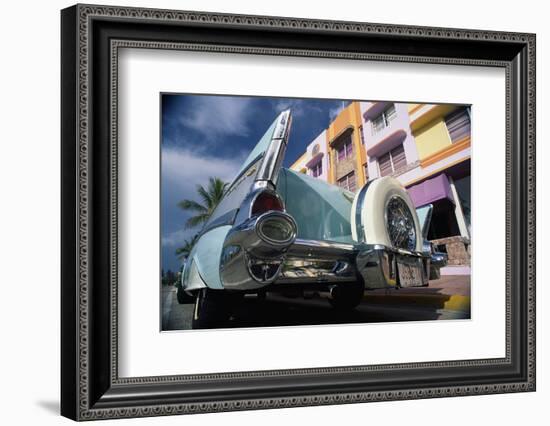 1957 Chevrolet South Beach Miami Fl-null-Framed Photographic Print