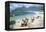 1957: Copacabana Beach, Rio De Janeiro, Brazil-Dmitri Kessel-Framed Premier Image Canvas