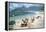 1957: Copacabana Beach, Rio De Janeiro, Brazil-Dmitri Kessel-Framed Premier Image Canvas