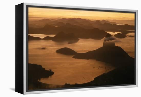 1957: Copacabana Beach, Rio De Janeiro, Brazil-Dmitri Kessel-Framed Premier Image Canvas