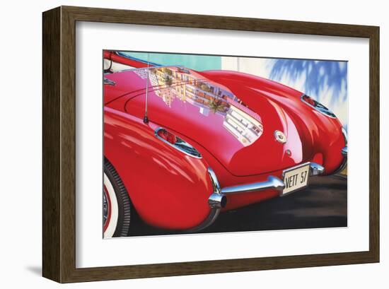 1957 Corvette-Graham Reynolds-Framed Art Print