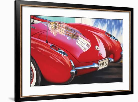 1957 Corvette-Graham Reynolds-Framed Art Print