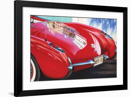 1957 Corvette-Graham Reynolds-Framed Art Print