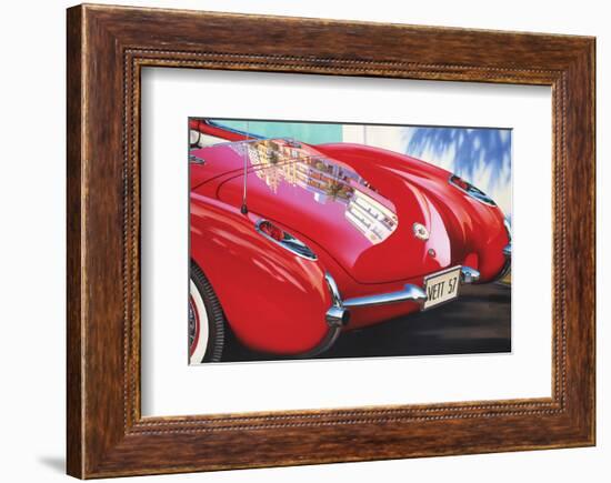 1957 Corvette-Graham Reynolds-Framed Art Print