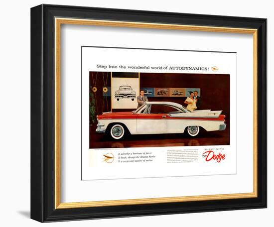 1957 Dodge Autodynamics-null-Framed Art Print