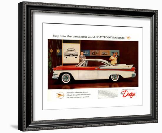 1957 Dodge Autodynamics-null-Framed Art Print