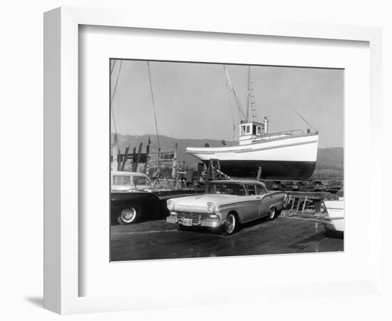 1957 Ford Fairlane, (c1957?)-Unknown-Framed Photographic Print