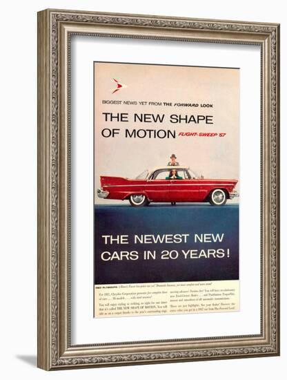 1957 Plymouth Flight-Sweep-null-Framed Art Print