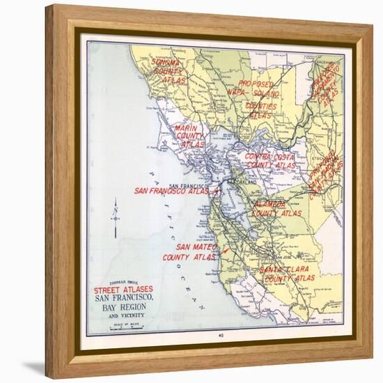 1957, San Francisco Bay Region, California, United States-null-Framed Premier Image Canvas