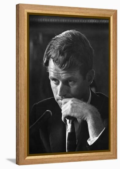 1957: Senator Robert F. Kennedy Attending a Labor Hearing in Washington, D.C-Ed Clark-Framed Premier Image Canvas