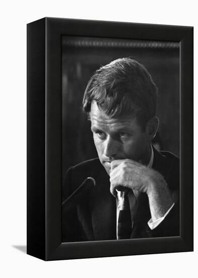 1957: Senator Robert F. Kennedy Attending a Labor Hearing in Washington, D.C-Ed Clark-Framed Premier Image Canvas