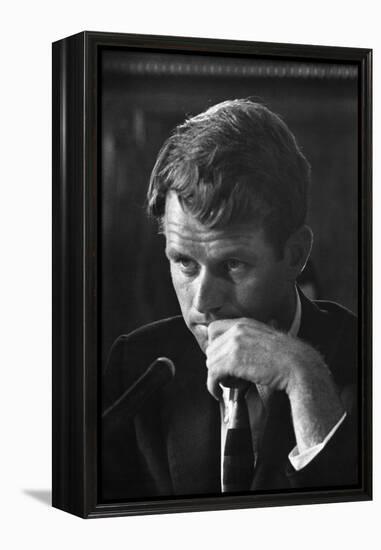 1957: Senator Robert F. Kennedy Attending a Labor Hearing in Washington, D.C-Ed Clark-Framed Premier Image Canvas