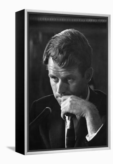 1957: Senator Robert F. Kennedy Attending a Labor Hearing in Washington, D.C-Ed Clark-Framed Premier Image Canvas