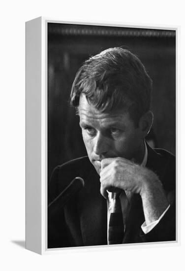 1957: Senator Robert F. Kennedy Attending a Labor Hearing in Washington, D.C-Ed Clark-Framed Premier Image Canvas