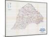 1958, Chester and Delaware Counties Map, Pennsylvania, United States-null-Mounted Giclee Print