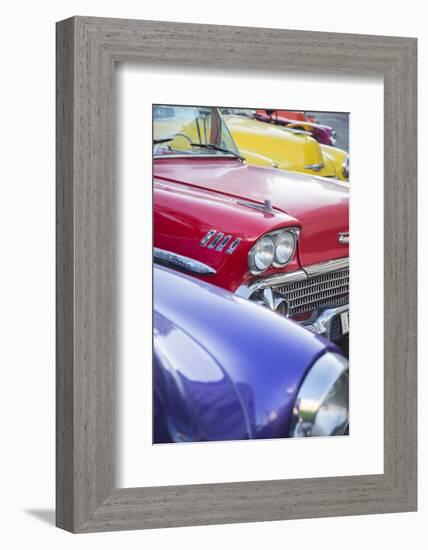 1958 Chevrolet Impala, Parque Central, Havana, Cuba-Jon Arnold-Framed Photographic Print