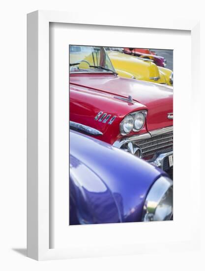 1958 Chevrolet Impala, Parque Central, Havana, Cuba-Jon Arnold-Framed Photographic Print