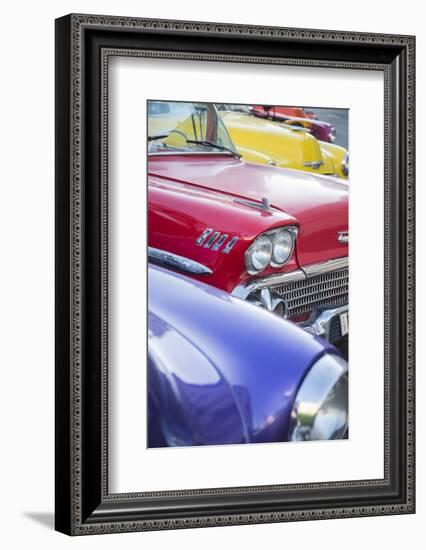 1958 Chevrolet Impala, Parque Central, Havana, Cuba-Jon Arnold-Framed Photographic Print
