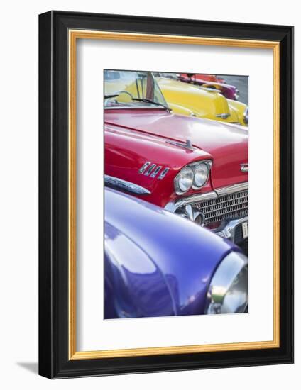 1958 Chevrolet Impala, Parque Central, Havana, Cuba-Jon Arnold-Framed Photographic Print