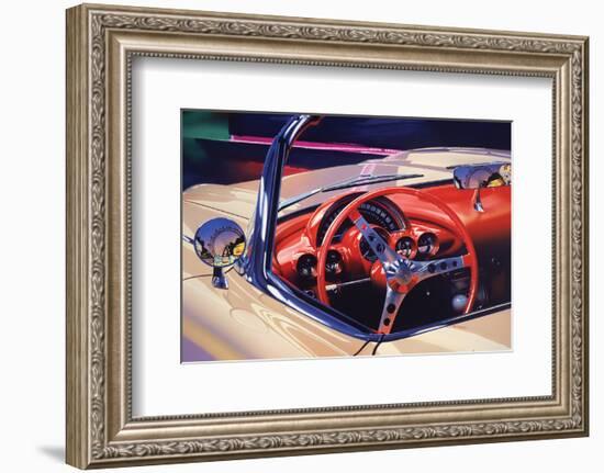 1958 Corvette-Graham Reynolds-Framed Art Print