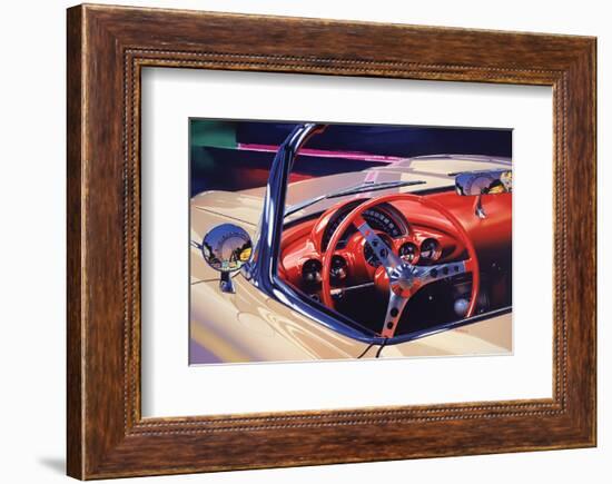 1958 Corvette-Graham Reynolds-Framed Art Print