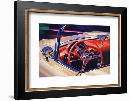 1958 Corvette-Graham Reynolds-Framed Art Print