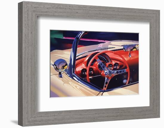 1958 Corvette-Graham Reynolds-Framed Art Print