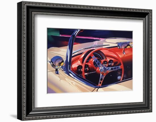 1958 Corvette-Graham Reynolds-Framed Art Print