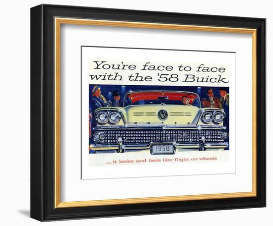 1958 GM Buick-Flight On Wheels-null-Framed Art Print