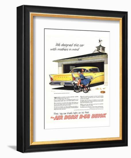 1958 GM Buick- Mothers in Mind-null-Framed Art Print