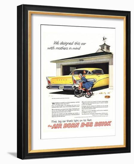 1958 GM Buick- Mothers in Mind-null-Framed Art Print