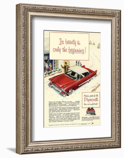 1958 Plymouth - the Beginning-null-Framed Art Print