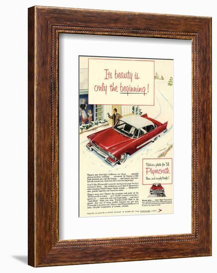 1958 Plymouth - the Beginning-null-Framed Art Print