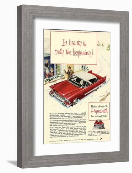 1958 Plymouth - the Beginning-null-Framed Art Print