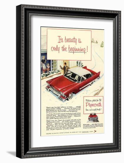 1958 Plymouth - the Beginning-null-Framed Art Print