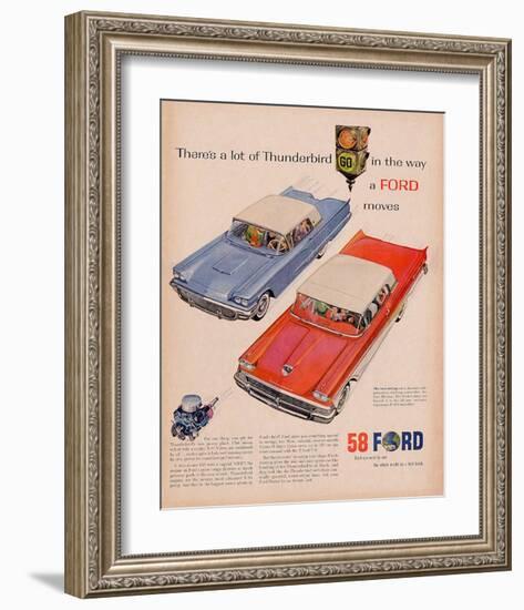 1958 Thunderbird - Go Light-null-Framed Art Print