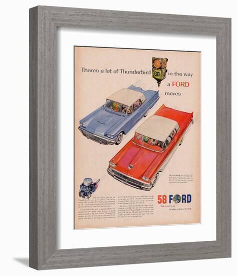 1958 Thunderbird - Go Light-null-Framed Art Print