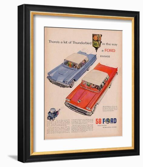 1958 Thunderbird - Go Light-null-Framed Art Print