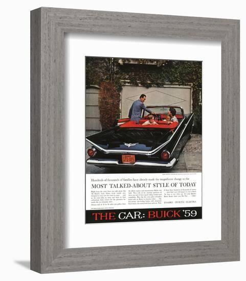 1959 GM Buick - Style of Today-null-Framed Art Print