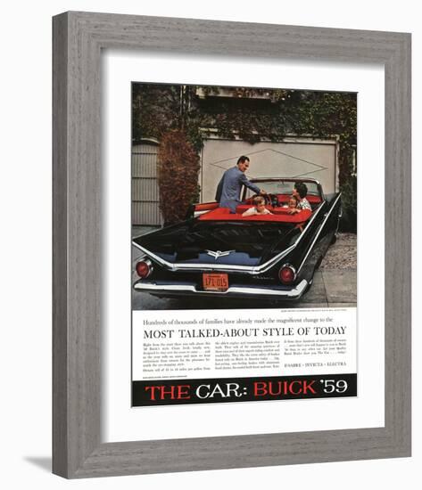 1959 GM Buick - Style of Today-null-Framed Art Print