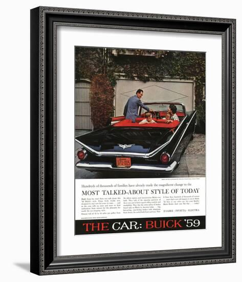 1959 GM Buick - Style of Today-null-Framed Art Print