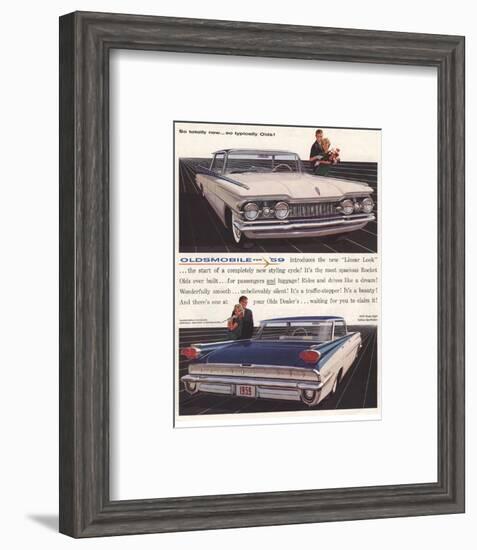 1959 GM Oldsmobile-Totally New-null-Framed Art Print