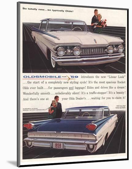 1959 GM Oldsmobile-Totally New-null-Mounted Art Print